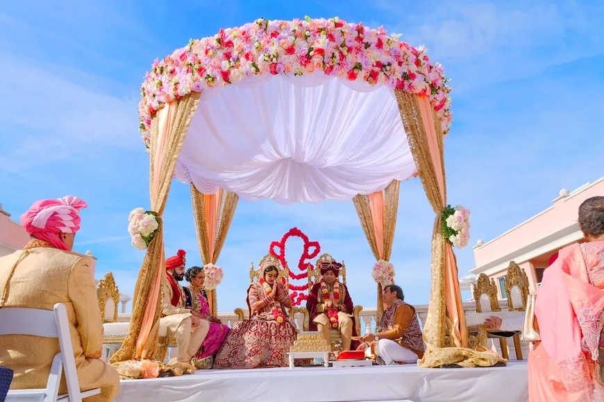 Beautifully decorated wedding venue at Rainyresort showcasing a themed wedding setup